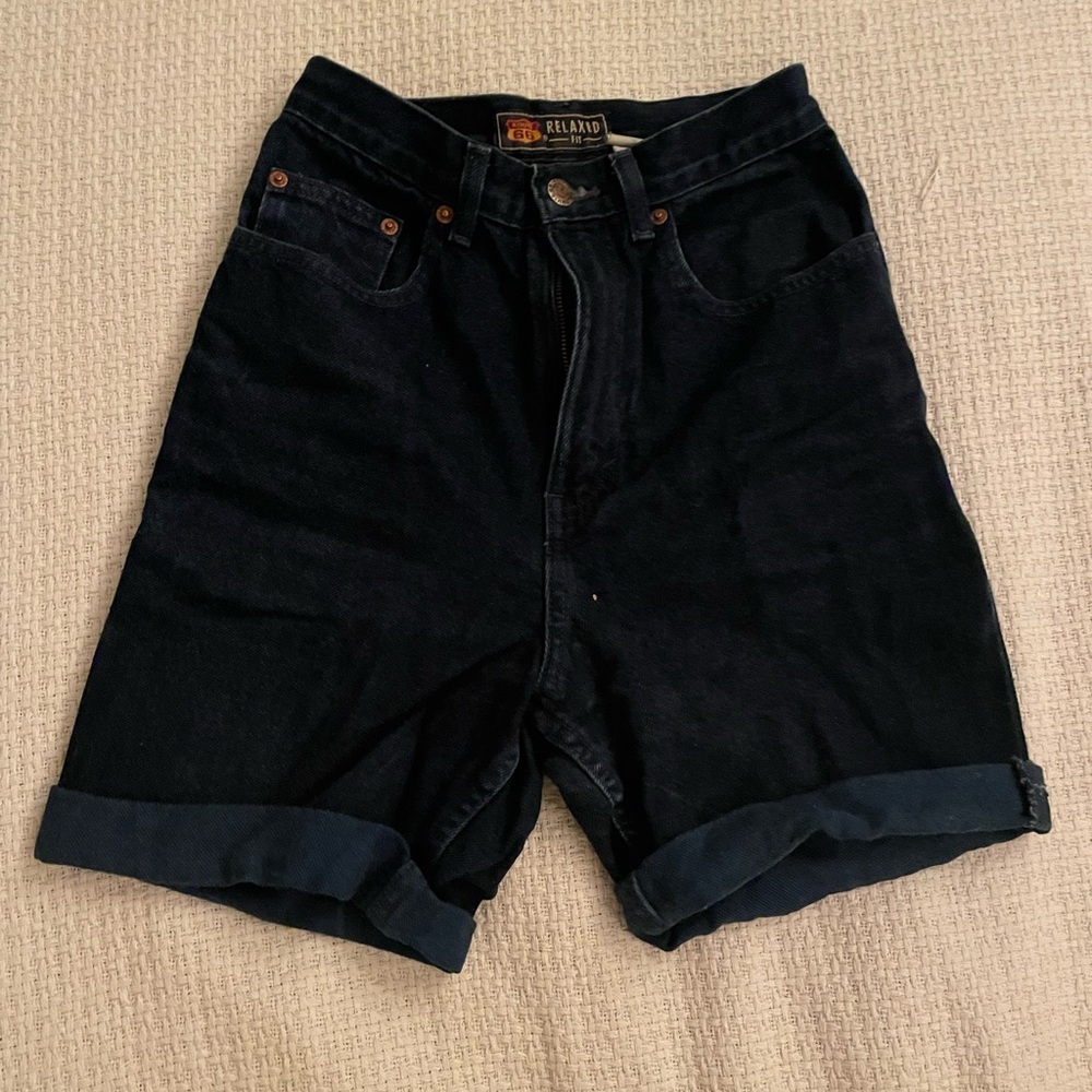 Vintage Route 66 denim shorts
